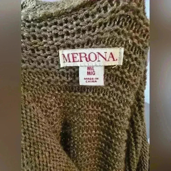 Merona Cowl Neck Sweater Poncho M/L - Picture 8 of 8